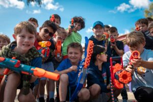 campers ready for a game of Nerf